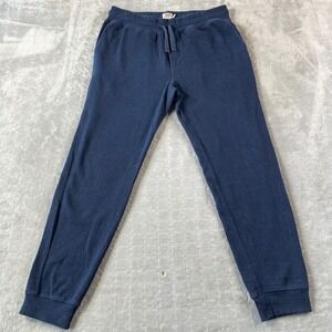 Faherty Sweatpants Jogger Pants Mens Medium Blue Organic Cotton Light Casual